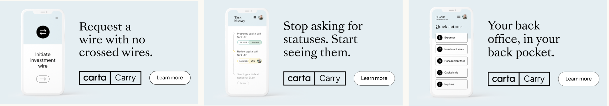 Carta Carry display ads