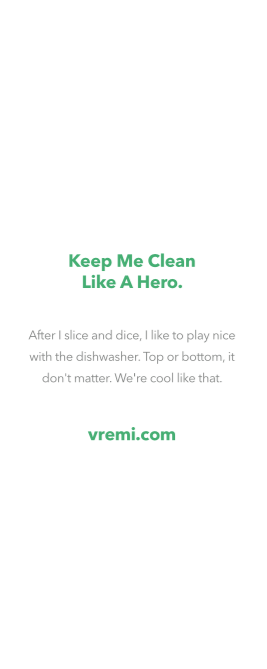 Vremi box copy: Keep Me Clean Like A Hero.